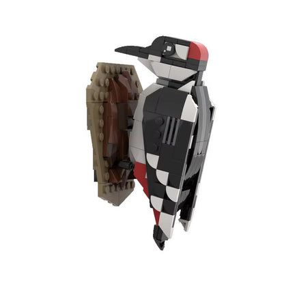 Great Spotted Woodpecker Building Kit | LEGO-Compatible MOC - 2