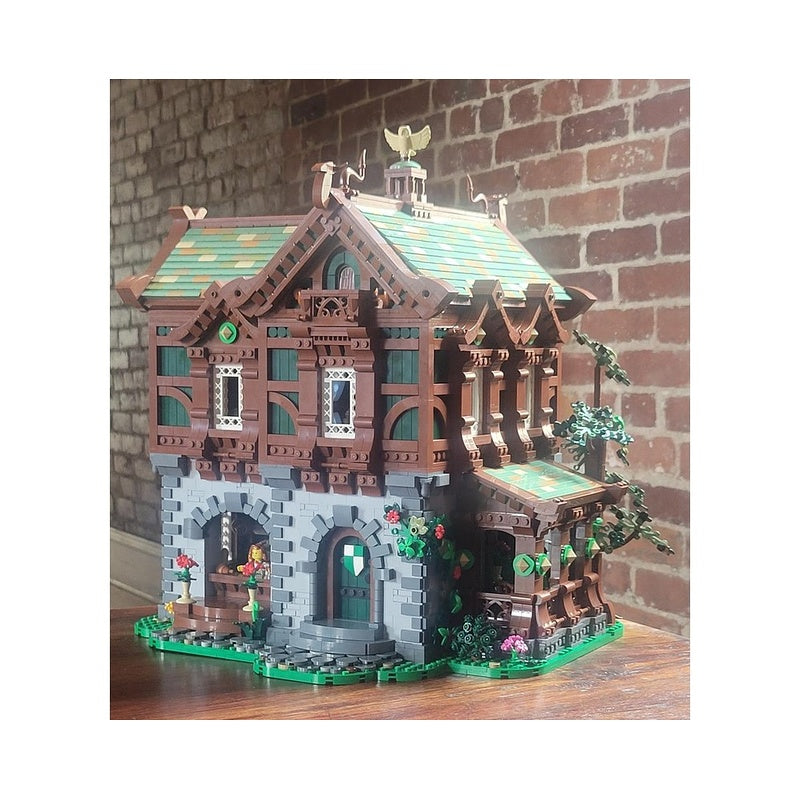 Green Dragon Medieval Bakery MOC Building Kit - 2