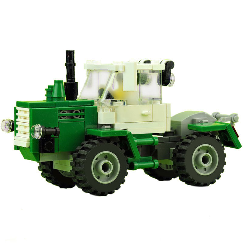 Green tractor Building Kit | LEGO-Compatible MOC - 1