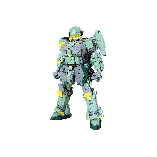 Green Type 2 Mech MOC Building Kit | Futuristic Robot Armor Model - 1
