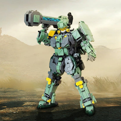 Green Type 2 Mech MOC Building Kit | Futuristic Robot Armor Model - 2