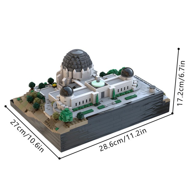 Griffith Observatory Building Kit | LEGO-Compatible MOC - 3