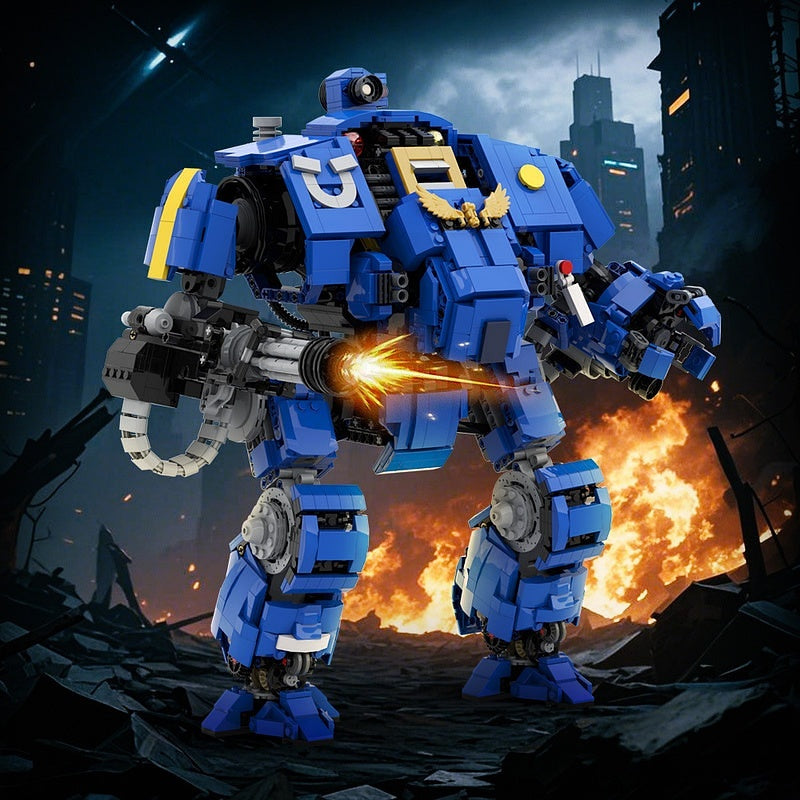 Grimdark Cybernetic Walker Mech MOC Robot Building Kit | Sci-Fi Model - 2