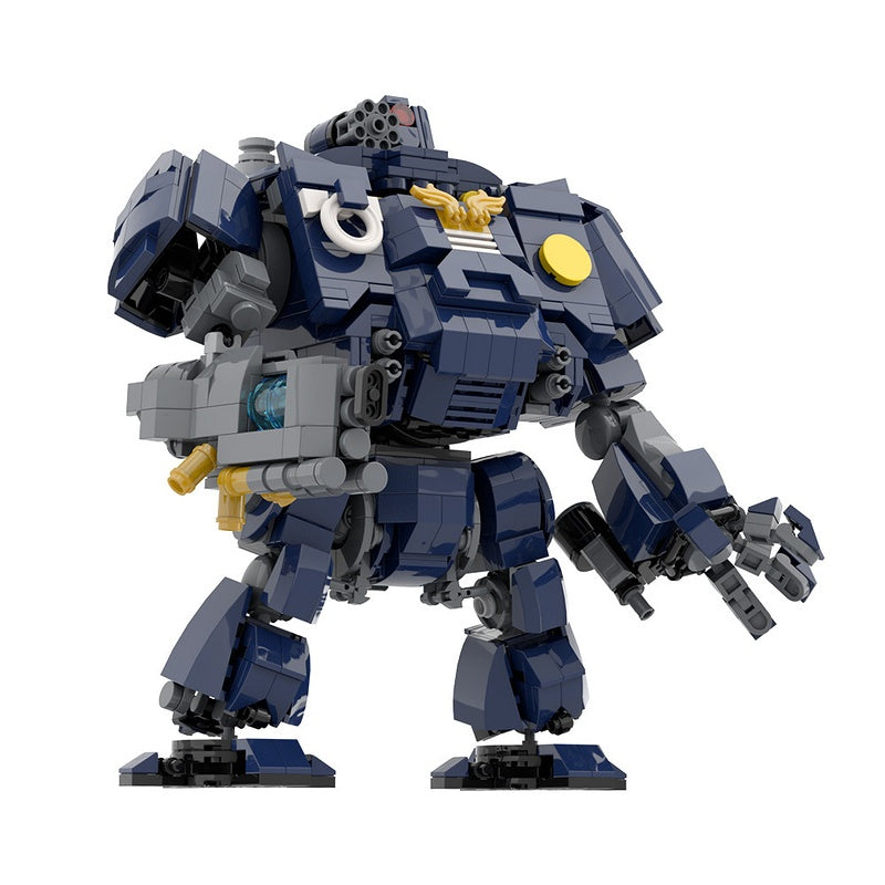 Grimdark Heavy Armored Dreadnought Mecha MOC Building Kit - 1