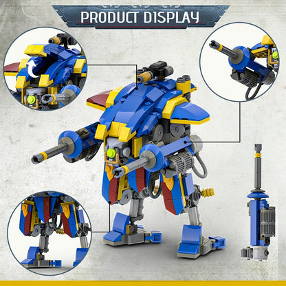 Grimdark Knight Mech Walker Building Kit | LEGO-Compatible MOC - 6