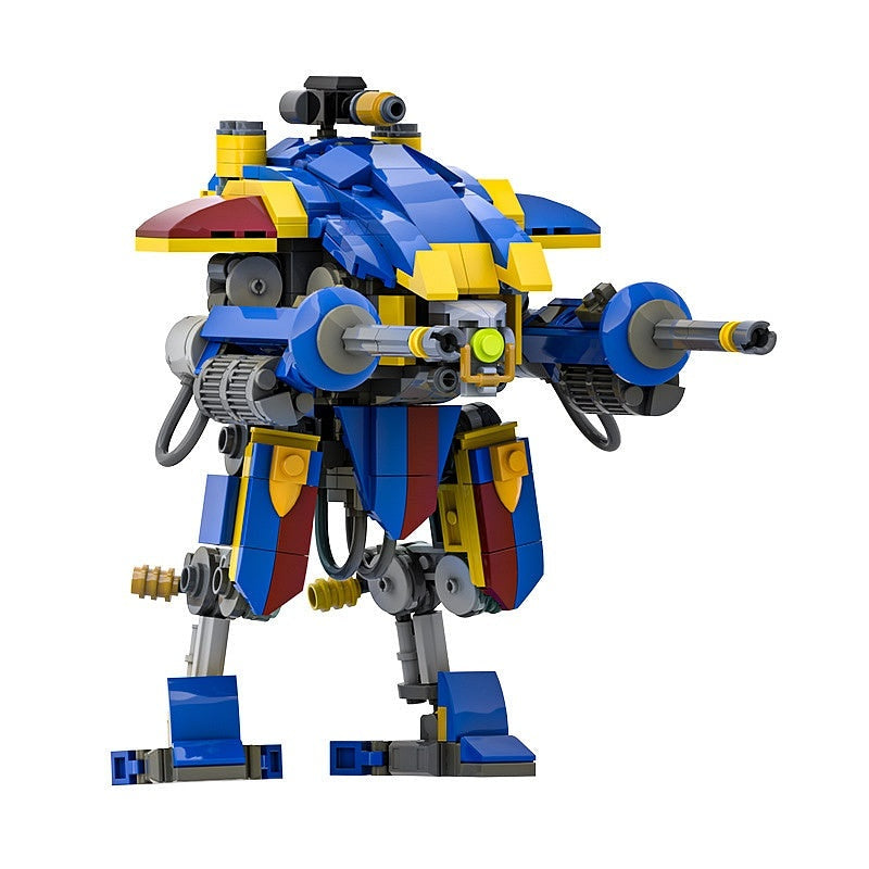 Grimdark Knight Mech Walker MOC Building Kit | Fantasy Robot Model - 1