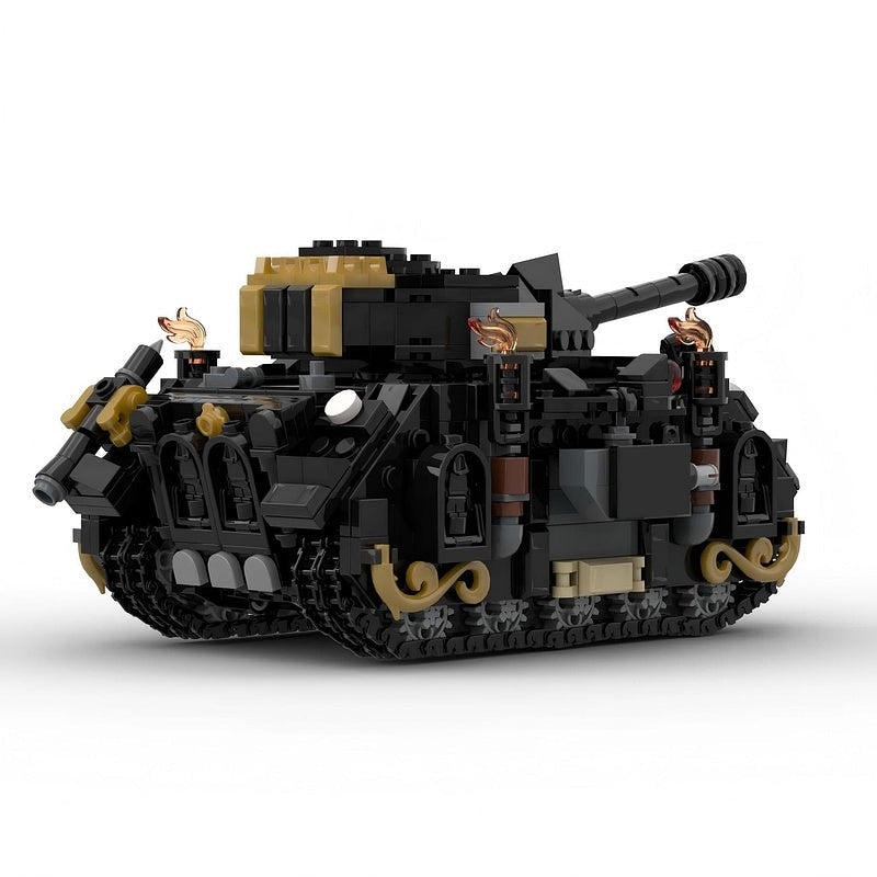 Grimdark Sci-Fi Heavy Battle Tank MOC Building Kit - 4