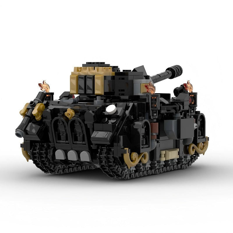 Grimdark Sci-Fi Heavy Battle Tank MOC Building Kit - 5