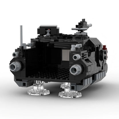 Grimdark Sci-Fi Heavy Hover Transport Tank Armored Troop Carrier Building Kit | LEGO-Compatible MOC - 2
