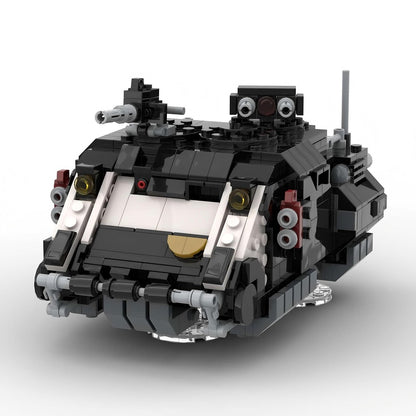 Grimdark Sci-Fi Heavy Hover Transport Tank Armored Troop Carrier Building Kit | LEGO-Compatible MOC - 4