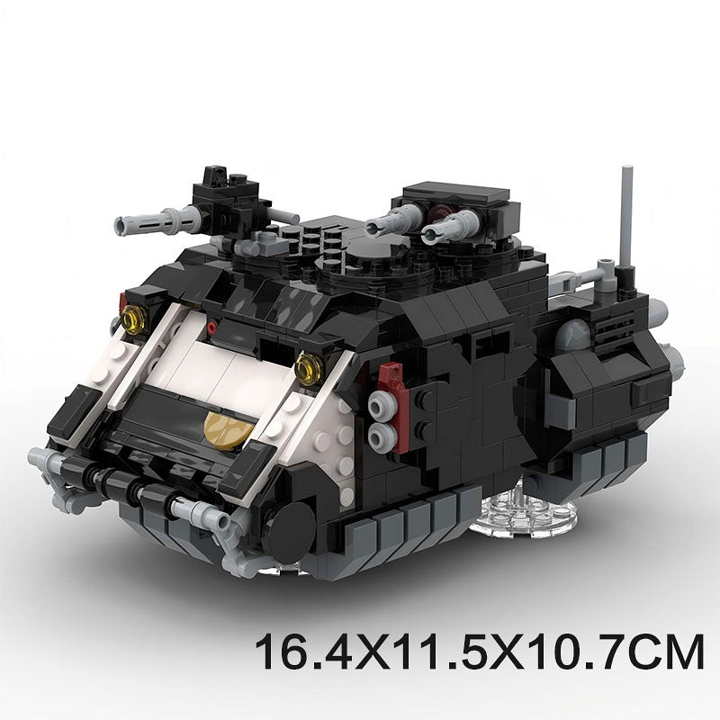Grimdark Sci-Fi Heavy Hover Transport Tank Armored Troop Carrier Building Kit | LEGO-Compatible MOC - 5