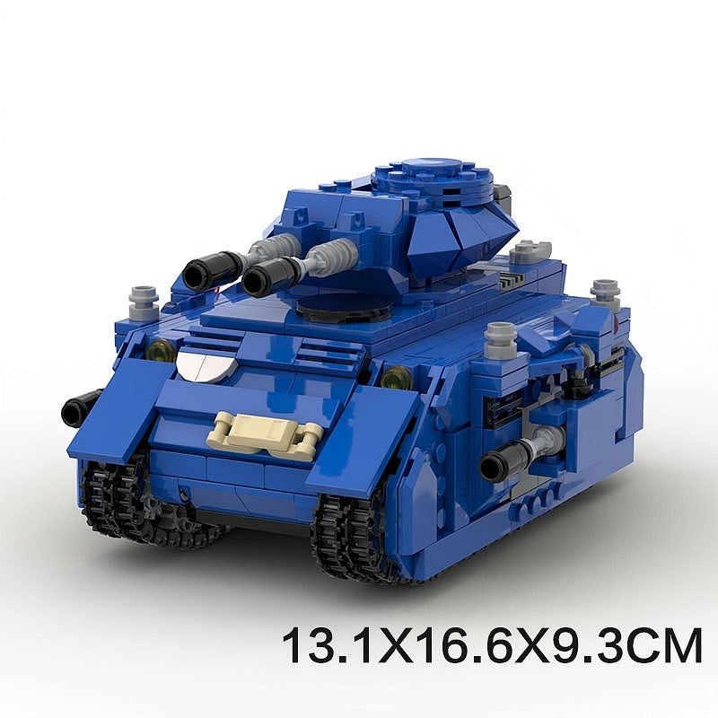 Grimdark Sci-Fi Main Battle Tank MOC Building Kit | Armored Vehicle Model - 5