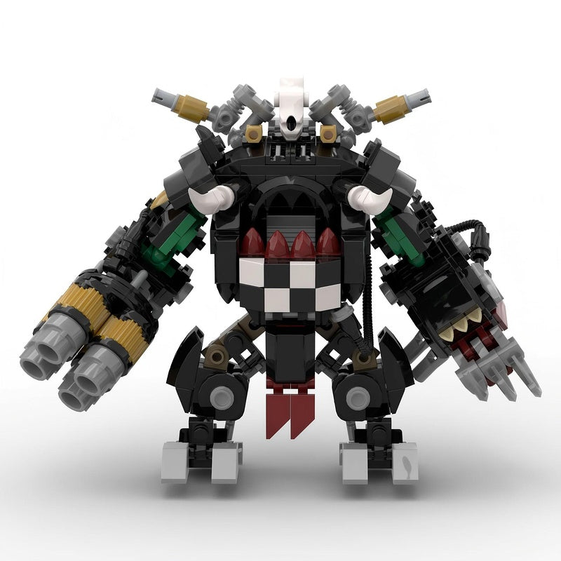 Grimdark Sci-Fi Orc Warlord Mecha Building Kit | LEGO-Compatible MOC - 1