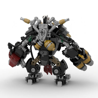 Grimdark Sci-Fi Orc Warlord Mecha Building Kit | LEGO-Compatible MOC - 3