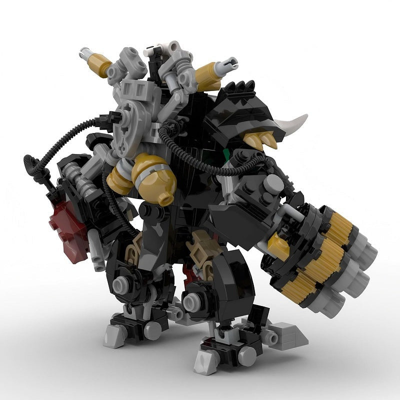Grimdark Sci-Fi Orc Warlord Mecha MOC Building Kit | Sci-Fi Warrior Robot - 4