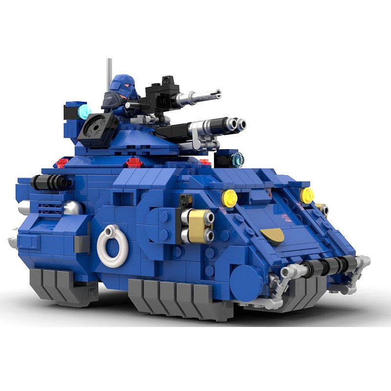 Grimdark Sci-Fi Space Knight Hover Tank Building Kit | LEGO-Compatible MOC - 3