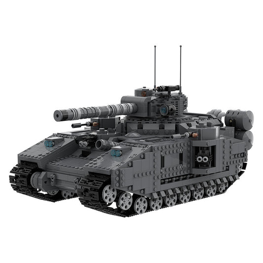 Grimdark Sci-Fi Super Heavy Battle Tank Building Kit | LEGO-Compatible MOC - 4