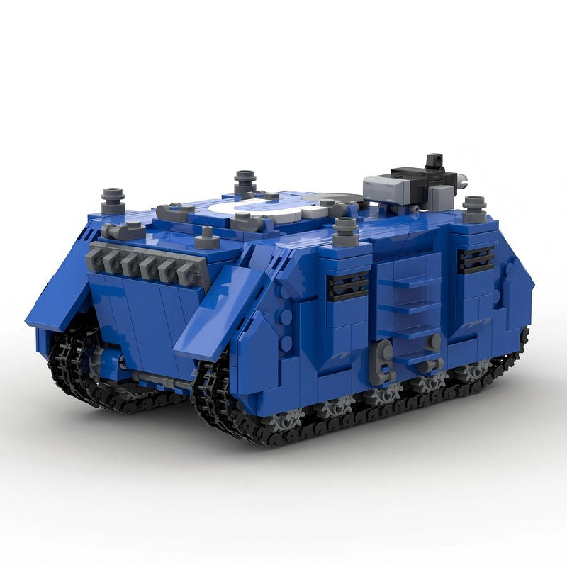 Grimdark Sci-Fi Tracked APC Building Kit | LEGO-Compatible MOC - 1