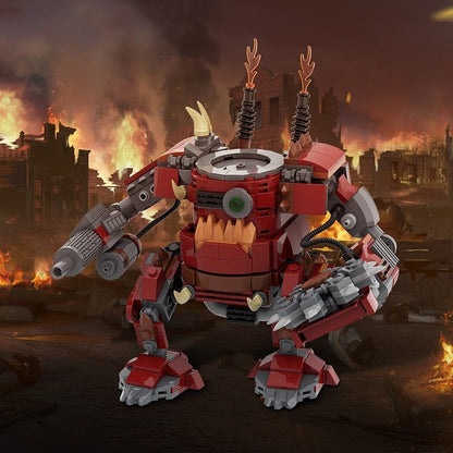 Grimdark Scrap Mech Walker MOC Building Kit | Heavy Robot Model - 4