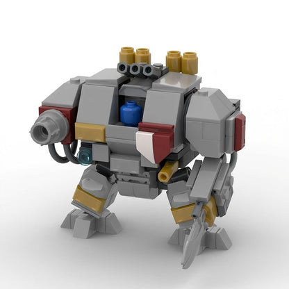 Grimdark Siege Walker Artillery Mecha MOC Building Kit | Sci-Fi Walker - 1