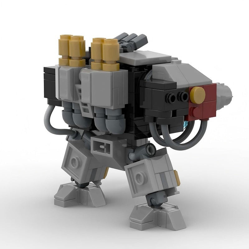 Grimdark Siege Walker Artillery Mecha MOC Building Kit | Sci-Fi Walker - 2
