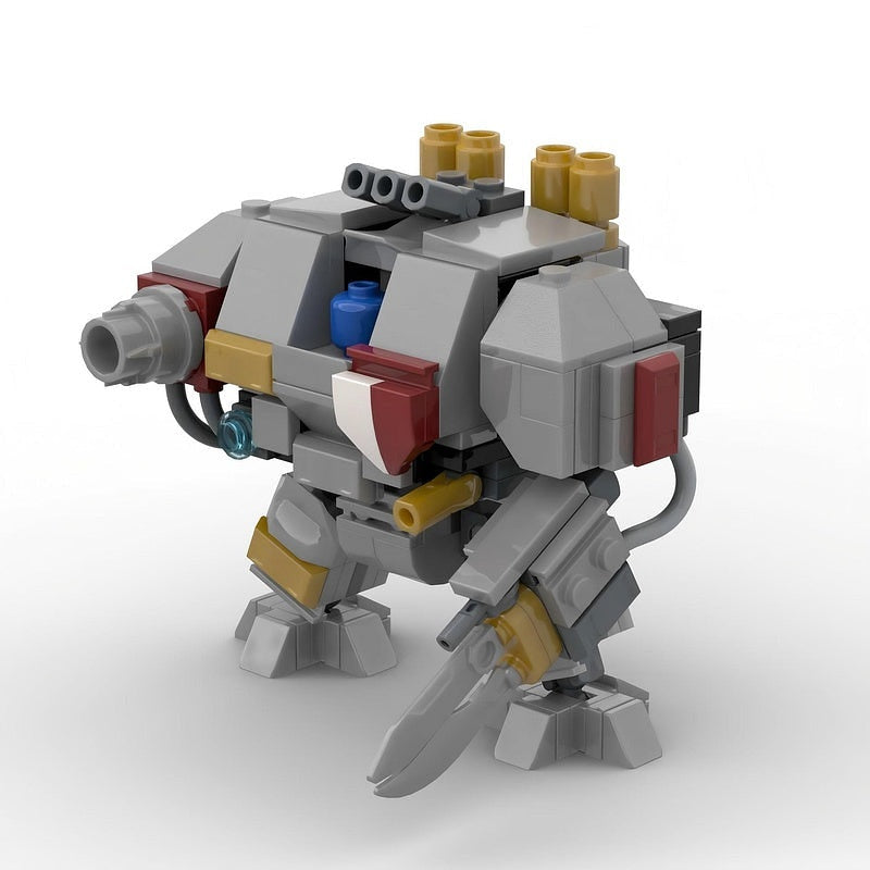 Grimdark Siege Walker Artillery Mecha MOC Building Kit | Sci-Fi Walker - 5