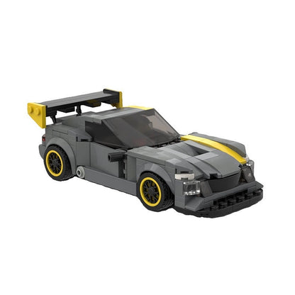 GT3 Style 8-Wide Racing Car MOC Building Kit | Track Vehicle Model - 2