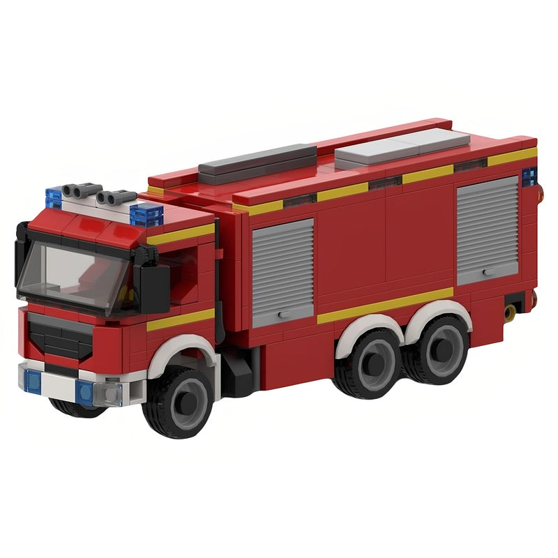 GTLF Heavy Fire Tanker Truck MOC Building Kit - 1