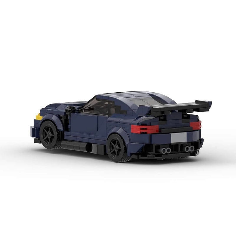 GTS Style Track Racing Sports Car MOC Building Kit | Vehicle Model - 4
