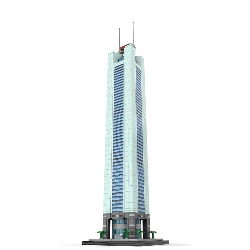 Guangzhou Landmark Skyscraper Building Kit | 1:800 Skyline Model CITIC Tower - 2