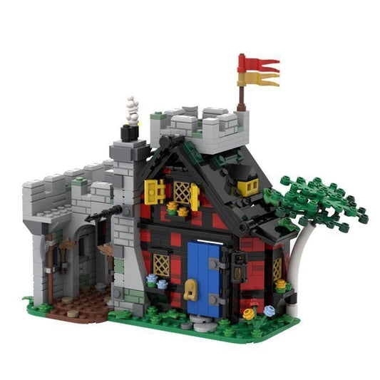 Guarded Inn Building Kit | LEGO-Compatible MOC - 1