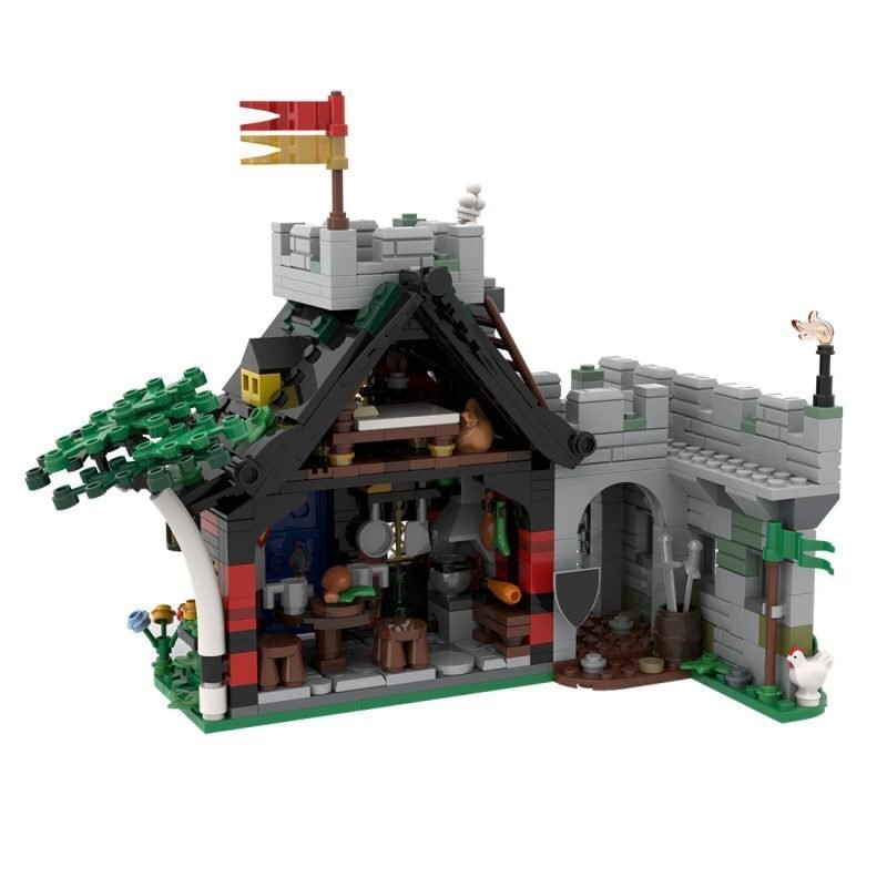Guarded Inn Building Kit | LEGO-Compatible MOC - 2