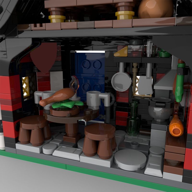 Guarded Inn Building Kit | LEGO-Compatible MOC - 3