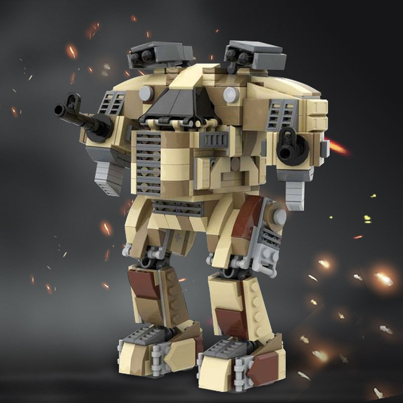 Guardian 5-DS Desert Mech Building Kit | LEGO-Compatible MOC - 1