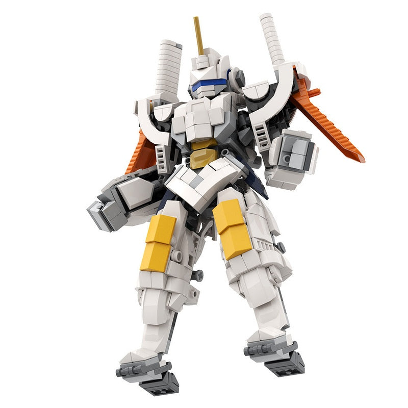 Guardian Robot Warrior MOC Building Kit | Futuristic Mecha Figure Model - 5