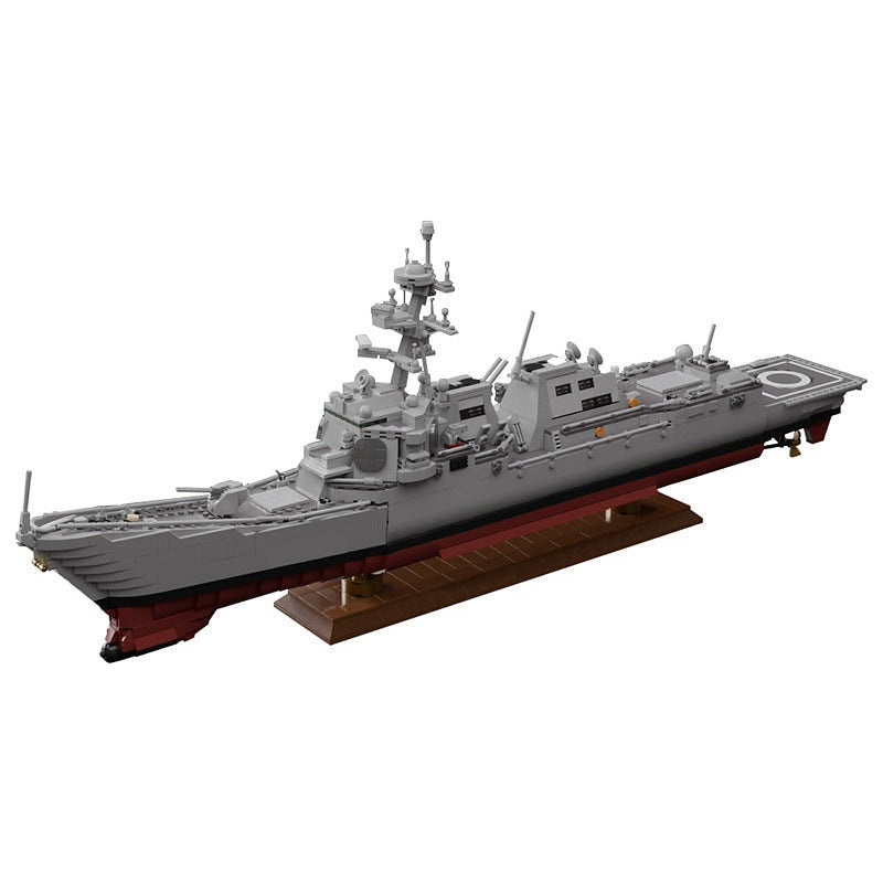 Guided Missile Destroyer MOC Building Kit | Modern Warship Model - 9