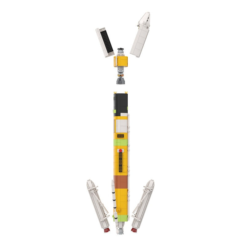 H-IIA Super Rocket MOC Building Kit | 1:110 Scale Space Launch Model - 2
