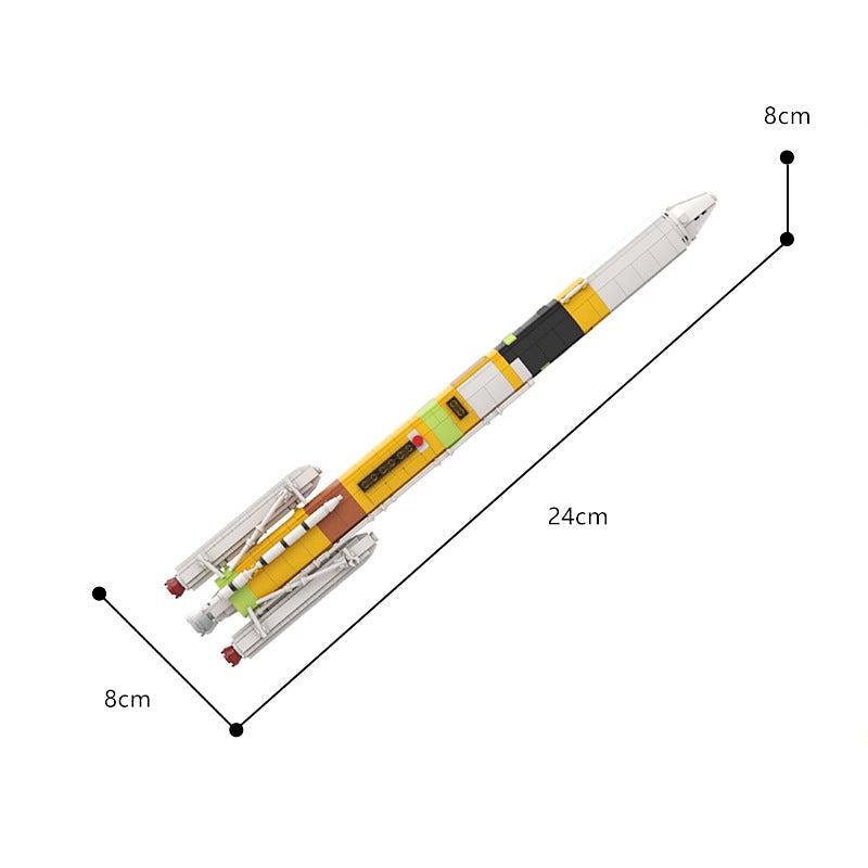 H-IIA Super Rocket MOC Building Kit | 1:110 Scale Space Launch Model - 4