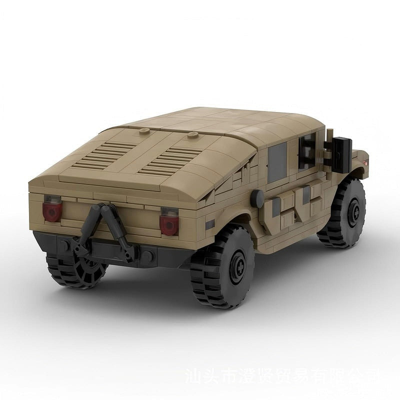 H1 Tactical 4x4 Military Vehicle MOC Building Kit | Off-Road Model - 2