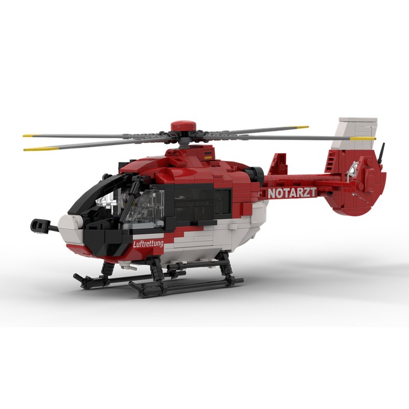 H135 Rescue Helicopter Building Kit | LEGO-Compatible MOC - 3