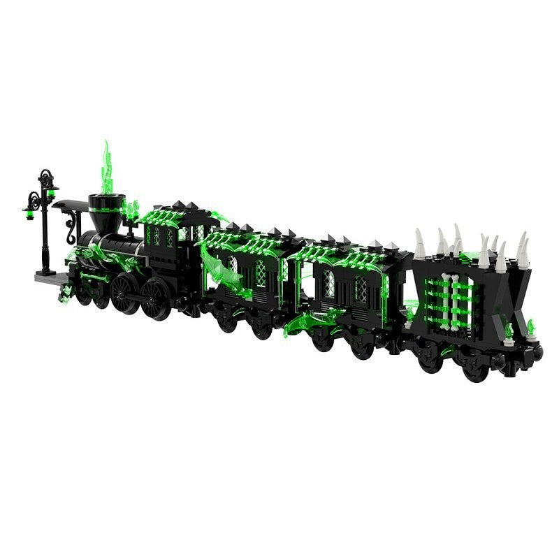 Halloween Ghost Train MOC Building Kit | Haunted Fantasy Locomotive - 10