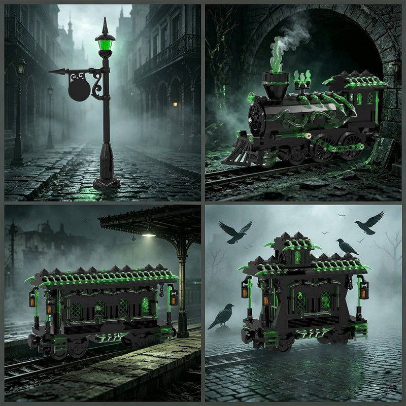 Halloween Ghost Train MOC Building Kit | Haunted Fantasy Locomotive - 2