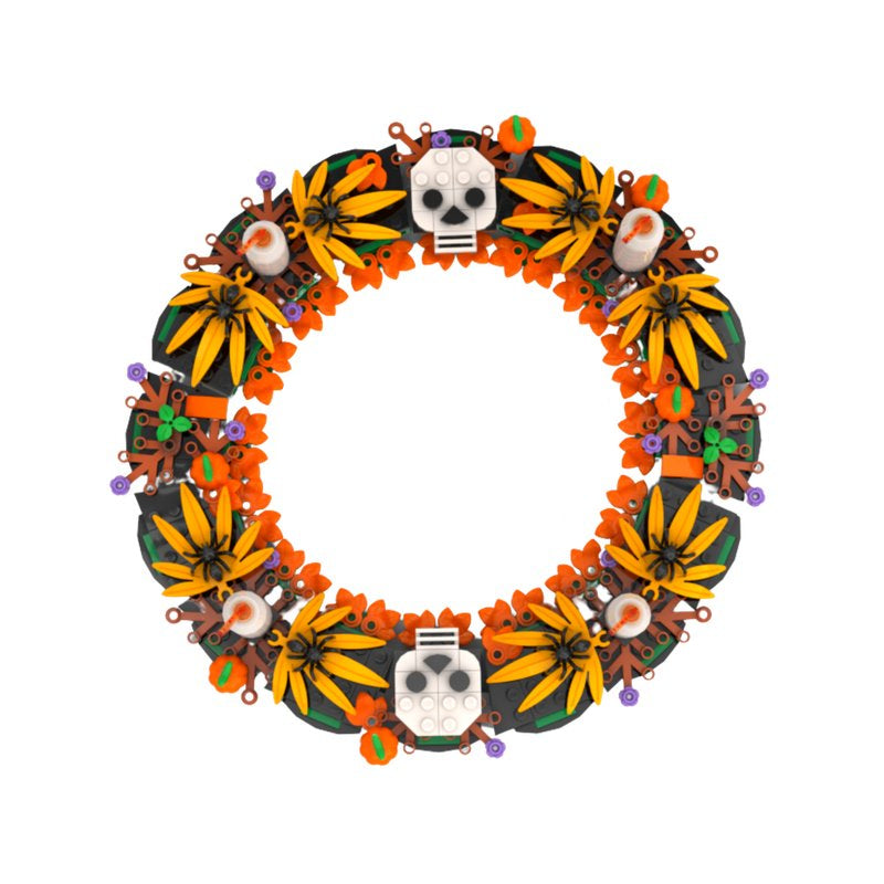 Halloween Wreath Building Kit | LEGO Compatible - 2