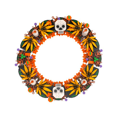 Halloween Wreath Building Kit | LEGO Compatible - 2