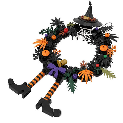 Halloween Wreath MOC Building Kit | Spooky Seasonal Display Decor - 3