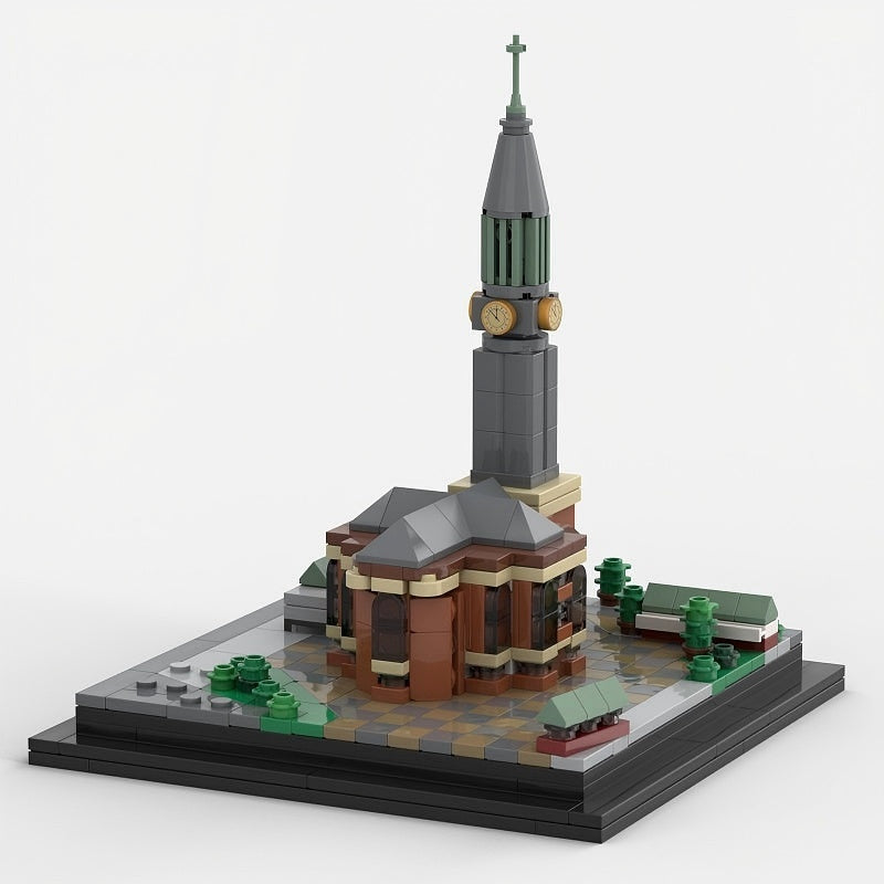 Hamburg St Michael's Church MOC Baroque Architecture Building Kit - 3