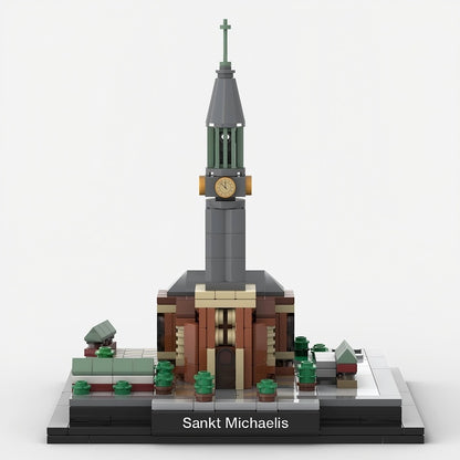 Hamburg St Michaels Church Michel Baroque Building Kit | LEGO-Compatible MOC - 1