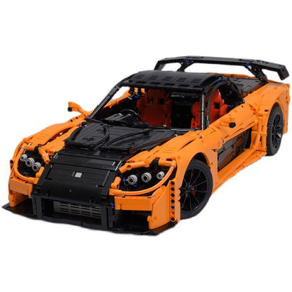 Han's Orange Drift JDM Sports Car Building Kit | Compatible MOC - 1
