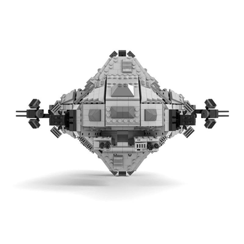 Hard Sci-Fi Corvette Deep Space Martian Gunship Building Kit | LEGO-Compatible MOC - 4