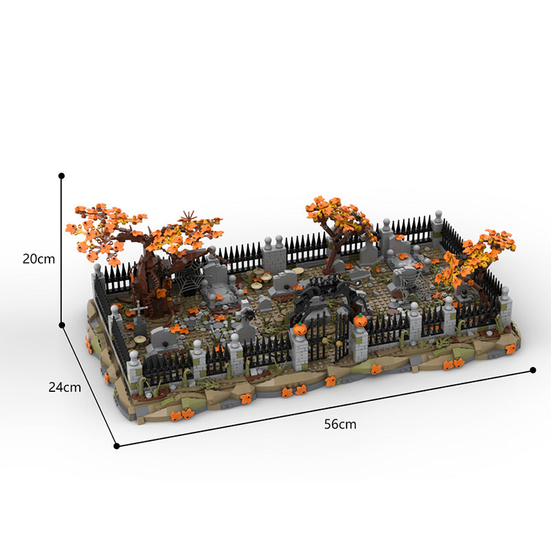 Haunted Cemetery Building Kit | LEGO-Compatible MOC - 2